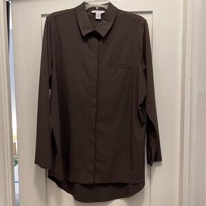 Athleta Brown Long-Sleeve Moisture-wicking Top